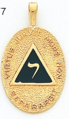 Scottish Rite Masonic Pendant 10KT or 14KT Yellow Gold #16